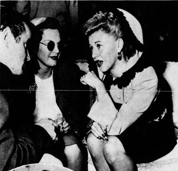 Ginger Rogers with her husband and British actress Patricia Medina